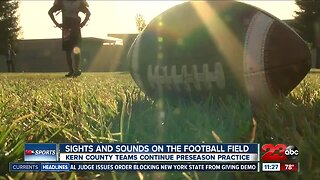 Sights and Sounds of the first week of high school football practices