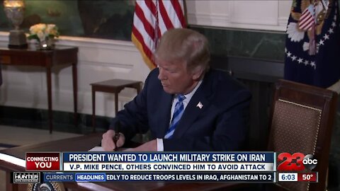 President Trump wanted to launch military strike on Iraon