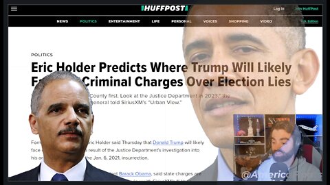 Eric 'Contempt Of Congress' Holder Predicts Criminal Indictment Of President Donald J. Trump