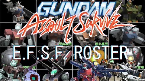 Gundam Assault Survive Roster Overview: Earth Federation U.C. 0079