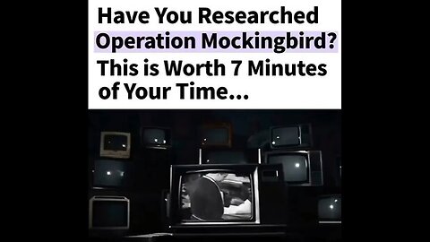 OPERATION MOCKINGBIRD für OPERATION MK ULTRA...🙈🐑🐑🐑 COV ID1984