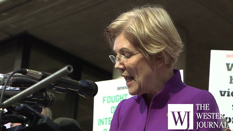 Elizabeth Warren rallies against Mulvaney