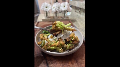 Pork and Cauliflower Stir Fry 花菜炒五花肉