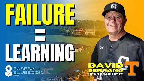 How do you teach children that failure in baseball is part of learning?