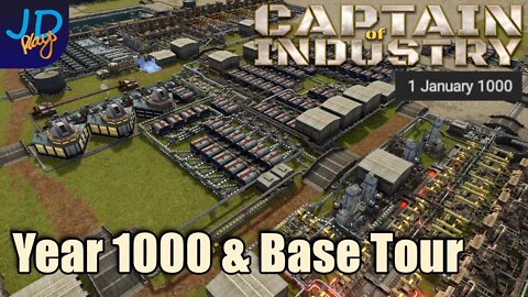 1000 Years of Captain of Industry & Base Tour 🚛 Ep54 🚜 Captain of Industry 👷 Lets Play, Walkthrough