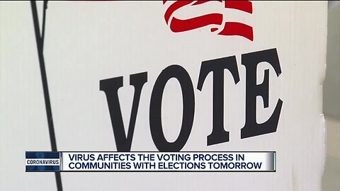 Virus affects the voting process in communities with elections tomorrow