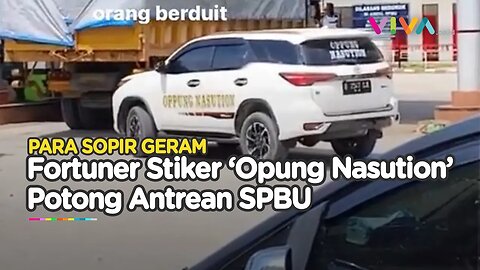 Fortuner Potong Antrean Panjang di SPBU, Petugas Kena Semprot