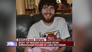 Body of missing kayaker from Birmingham found in Lake Michigan