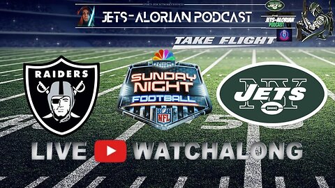 SUNDAY NIGHT FOOTBALL NY JETS VS LAS VEGAS RAIDERS|WATCH ALONG LIVE REACTION