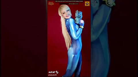 Best Zero Suit Samus Cosplay Costume - 1000 Likes TikTok Dance Contest 🔵🚀