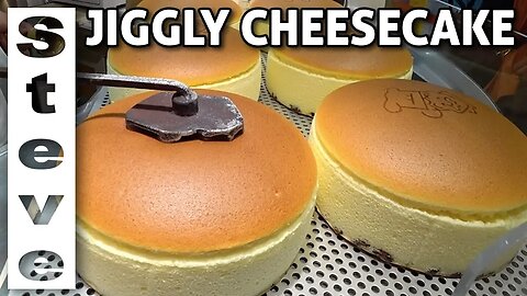 JAPANESE STREET FOOD - Jiggly Cheesecake - Uncle Rikuro Osaka🇯🇵