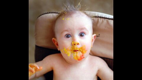 Funny Baby Videos eating # Short