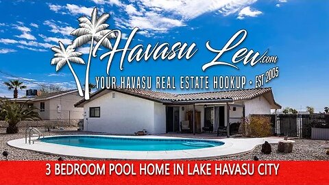 Lake Havasu Pool Home For Sale 2861 Yuma Dr MLS 1025345