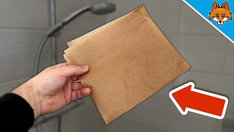 Rub your SHOWER with PARCHMENT PAPER and WATCH WHAT HAPPENS💥(Genius)🤯