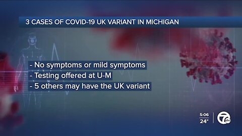 What we know about the 3 cases of COVID-19 UK variant in Michigan