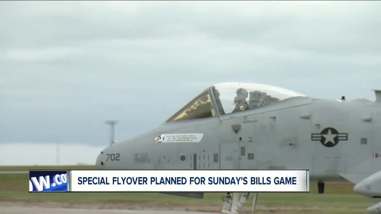 A special homecoming for flyover at Sunday's Bills game