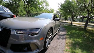 Audi RS7 Exhaust at end