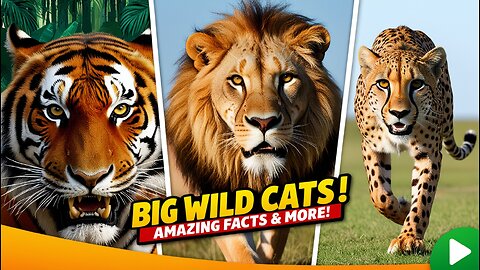 Roar into action with the amazing big cats || Lions, tigers, and leopards || Fun and kid-friendly