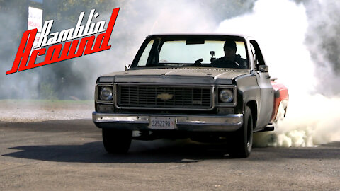 Burnouts in Chevy C10 Muscle Truck - RamblinAround