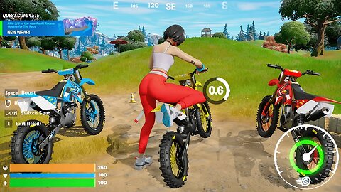 Racing Motorcycles In Fortnite! (Secret Update)