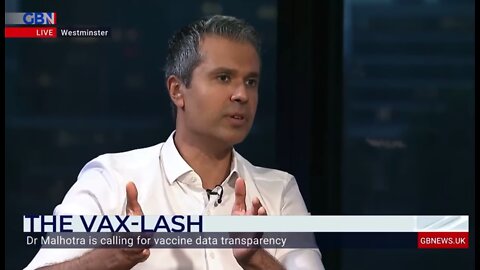 Dr. Malhotra is calling for "vaccine" data transparency