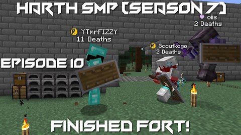 Finished Fort! - Minecraft Harth SMP #10 (Season 7)