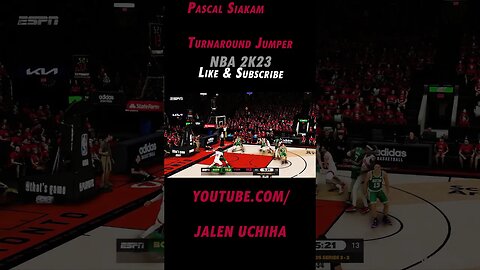 Pascal Siakam Turnaround Jumper #2023 #nba #2k23 #pascal siakam #jalen uchiha #shorts