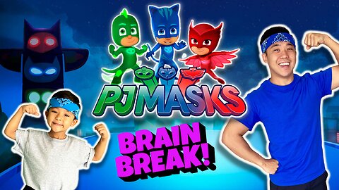 🌃 PJ MASKS Fitness Challenge | Brain Break + Funny JOKES! | GoNoodle Inspired