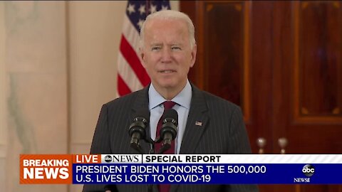 ABC News Special Report: Biden holds remembrance ceremony as US death toll from coronavirus surpasses 500,000