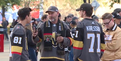 Fans enjoy Golden Knights Game 4 victory against Sharks