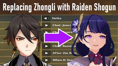 I Replaced Every Zhongli Voice Line with Raiden Shogun (Genshin Impact)