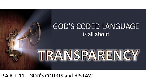 God's Coded Language Part 11 The number ten points to all legal matters, God's law and His supremacy