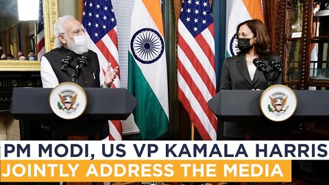 PM Modi, US VP Kamala Harris jointly address the media