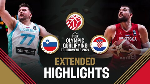 Slovenia 🇸🇮 vs Croatia 🇭🇷 - Extended Highlights - FIBA OQT 2024 Greece