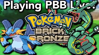 Playing Pokemon Brick Bronze Live!