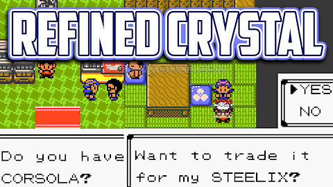 Pokemon Refined Crystal - GBC Hack ROM, Starters available in the wild, and more NPC to trade