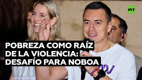 Politólogo: Noboa debe abordar la violencia desde su raíz, la pobreza