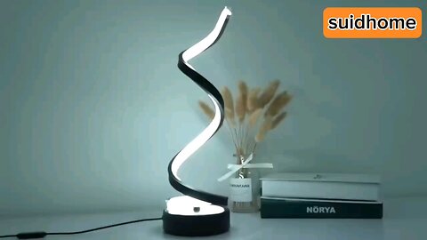 Table Lamps for Living Room,Modern Spiral Dimmable LED Table Lamp