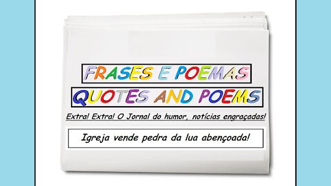 Notícias engraçadas: Igreja vende pedra da lua abençoada! [Frases e Poemas]