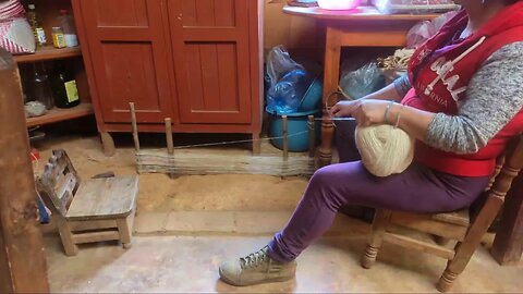 Weaving Class - Setting up the Loom