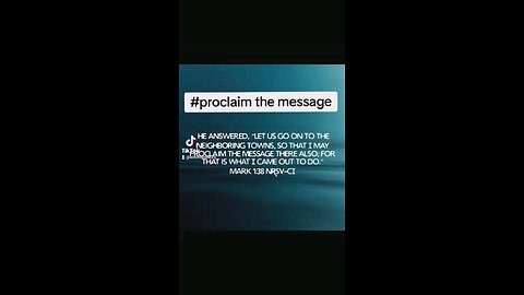 proclaim the message #biblebuild #bibleverseoftheday📖😇 #biblescripture