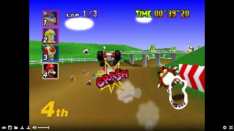 Mario Kart 64 - Moo Moo Farm Gameplay