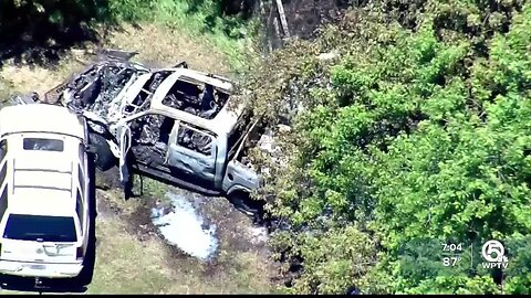 Truck engulfed by flames in Loxahatchee, killing man