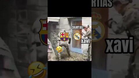 Barcelona vs Real Madrid🥶 #shorts#funnyvideo#funny#fyp#football#funnyshorts#funnymoments#funnymemes