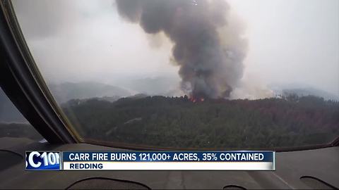 Firefighters gain ground in Northern California's Carr Fire