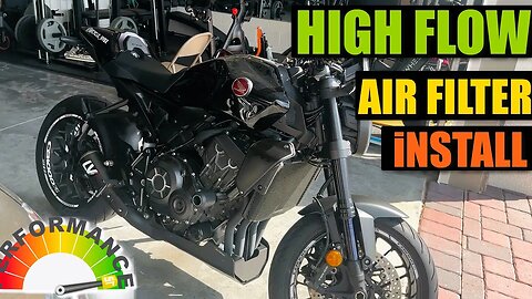 K&N High Performance Motorcycle Air Filter Install On Honda CB1000R | Does This Make A Difference?