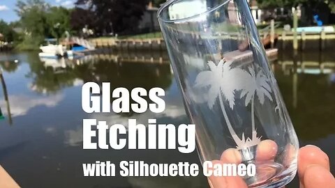 DIY Easy Glass Etching with silhouette Cameo vinyl Cutting Machine