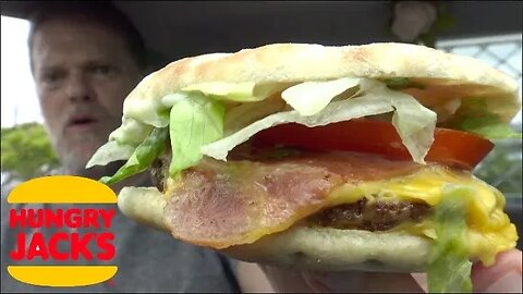 Hungry Jacks Low Carb Bacon Deluxe Burger Review - Greg's Kitchen