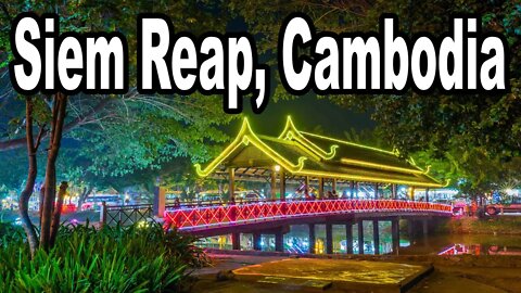 🇰🇭 Walking in Siem Reap Cambodia at the night market and street food | Is Cambodia worth it? Vlog