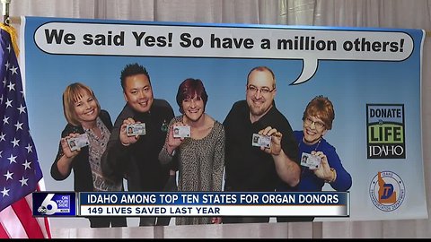 Idaho among top ten states for organ donors